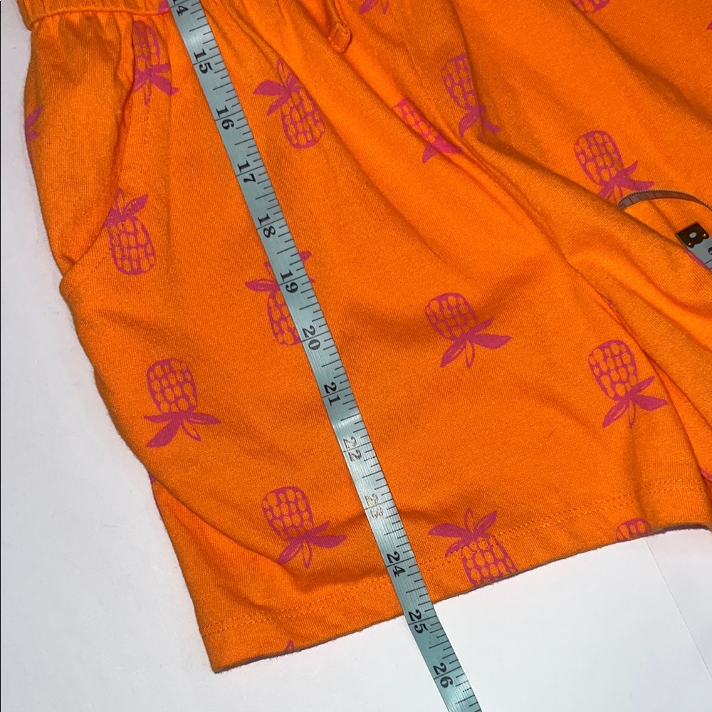 NWT Cat & Jack Orange Romper with Pink Pineapple Print size 14 - Picture 7 of 7